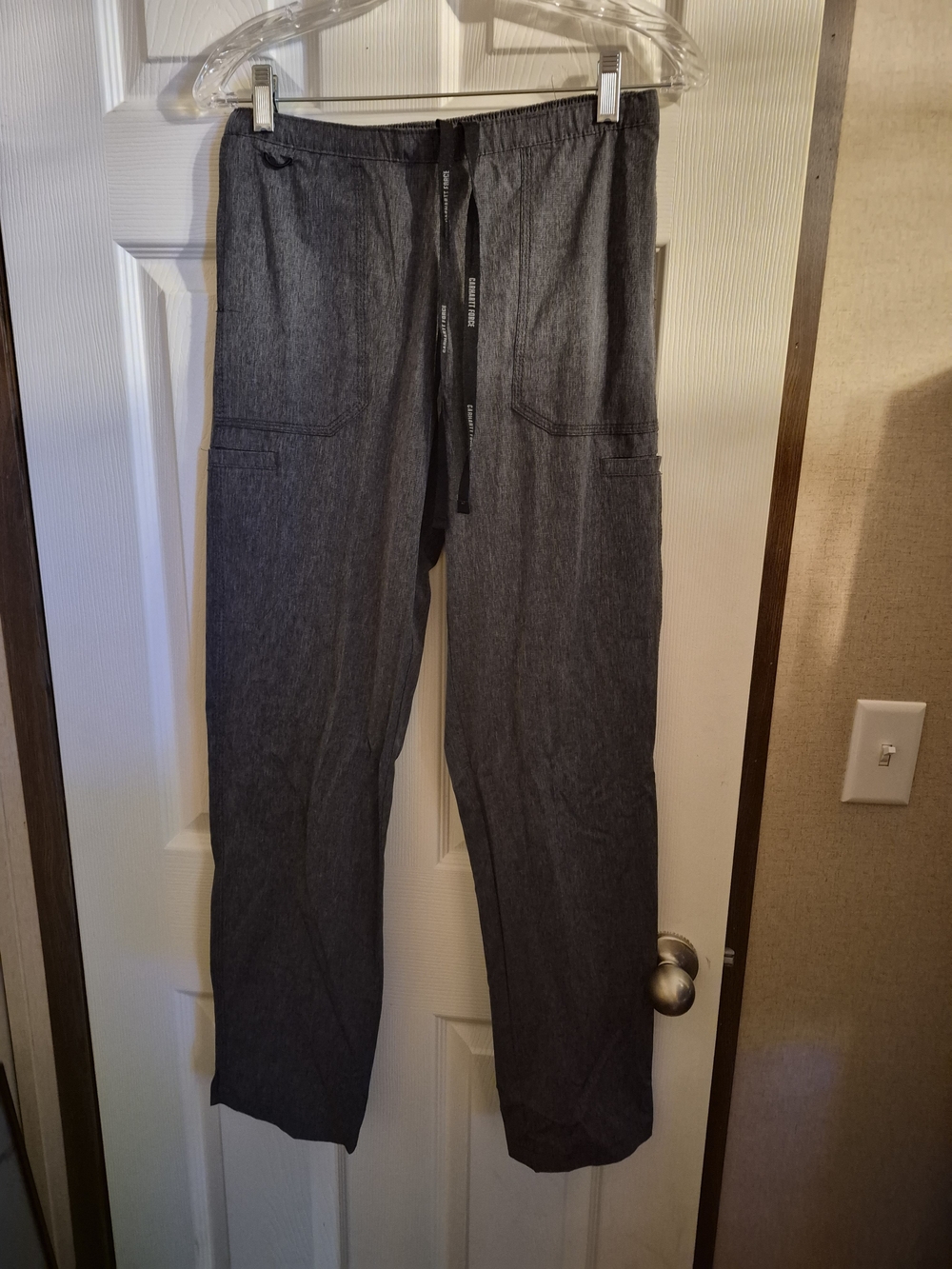 Carhartt Men's Charcoal Drawstring Scrub